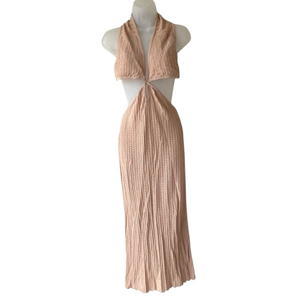 MISHA Haylee Dress Rose Nude Color Size 6 - Picture 4 of 8